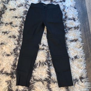 Black Zipper Leggings